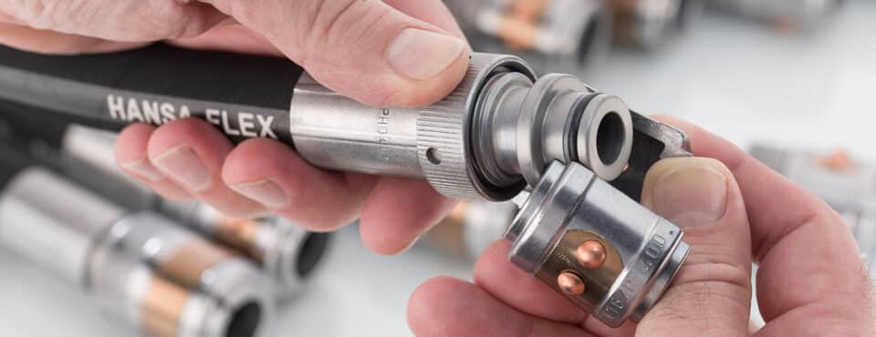 Hydraulikkupplung Nahaufnahme